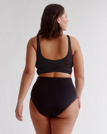 Black Wrap One-Piece -Black / Noir