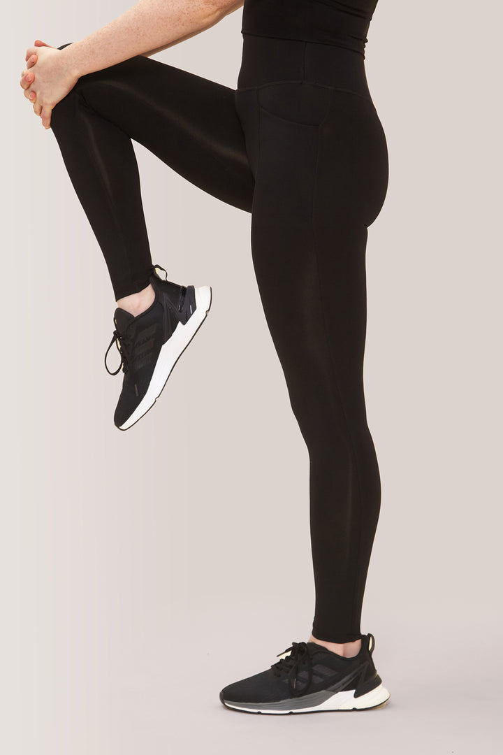 Commando Legging with Pockets Leak Proof by Rose Buddha and Viita Protection -Total Eclipse / Noir