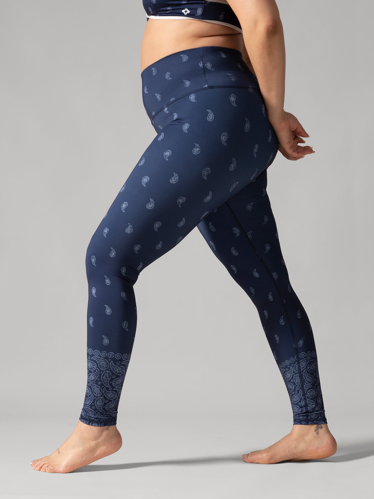 Reversible Legging Bandana Navy Rose Boreal -Bandana