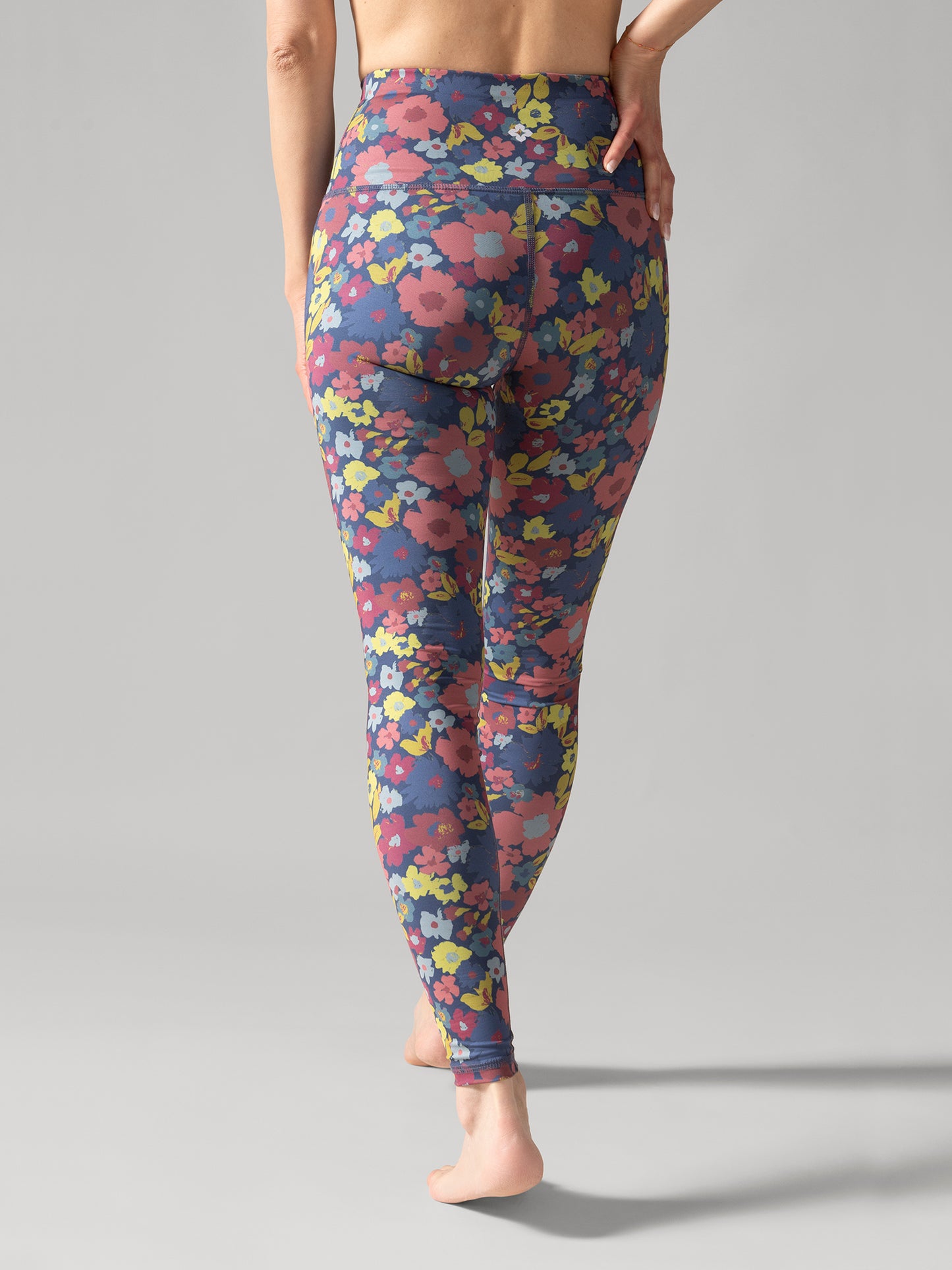 Reversible Legging Bandana Navy Rose Boreal - Groovy Meadow / Prairie Branchée