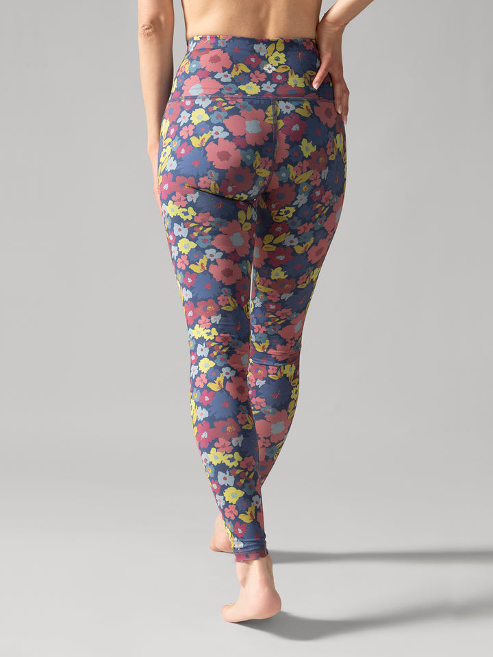 Reversible Legging Bandana Navy Rose Boreal - Groovy Meadow / Prairie Branchée