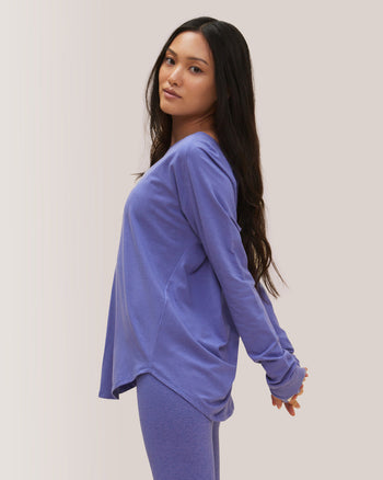 Cozy Long Sleeves Rose Boreal, Chandail Confo-Iris / Iris Over