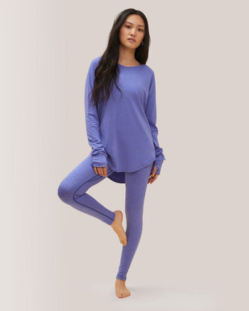 Cozy Long Sleeves Rose Boreal, Chandail Confo-Iris