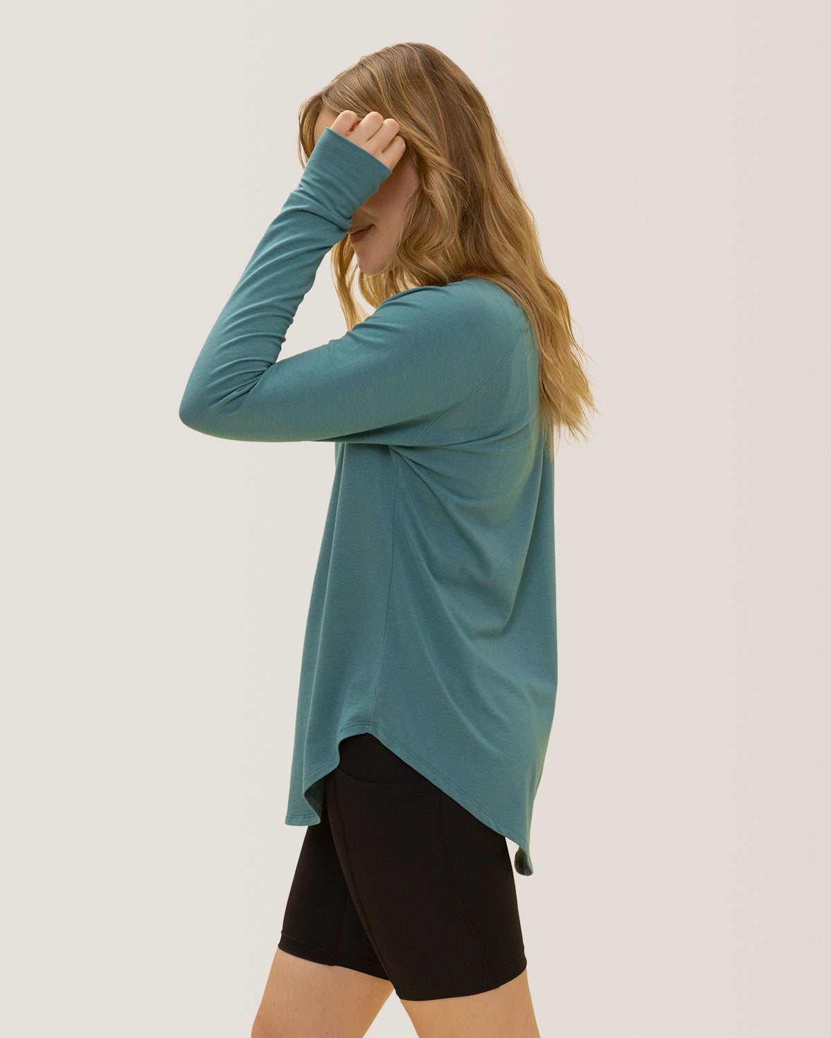 Cozy Long Sleeves Rose Boreal / Chandail Confo Rose Boreal - Aquamarine.