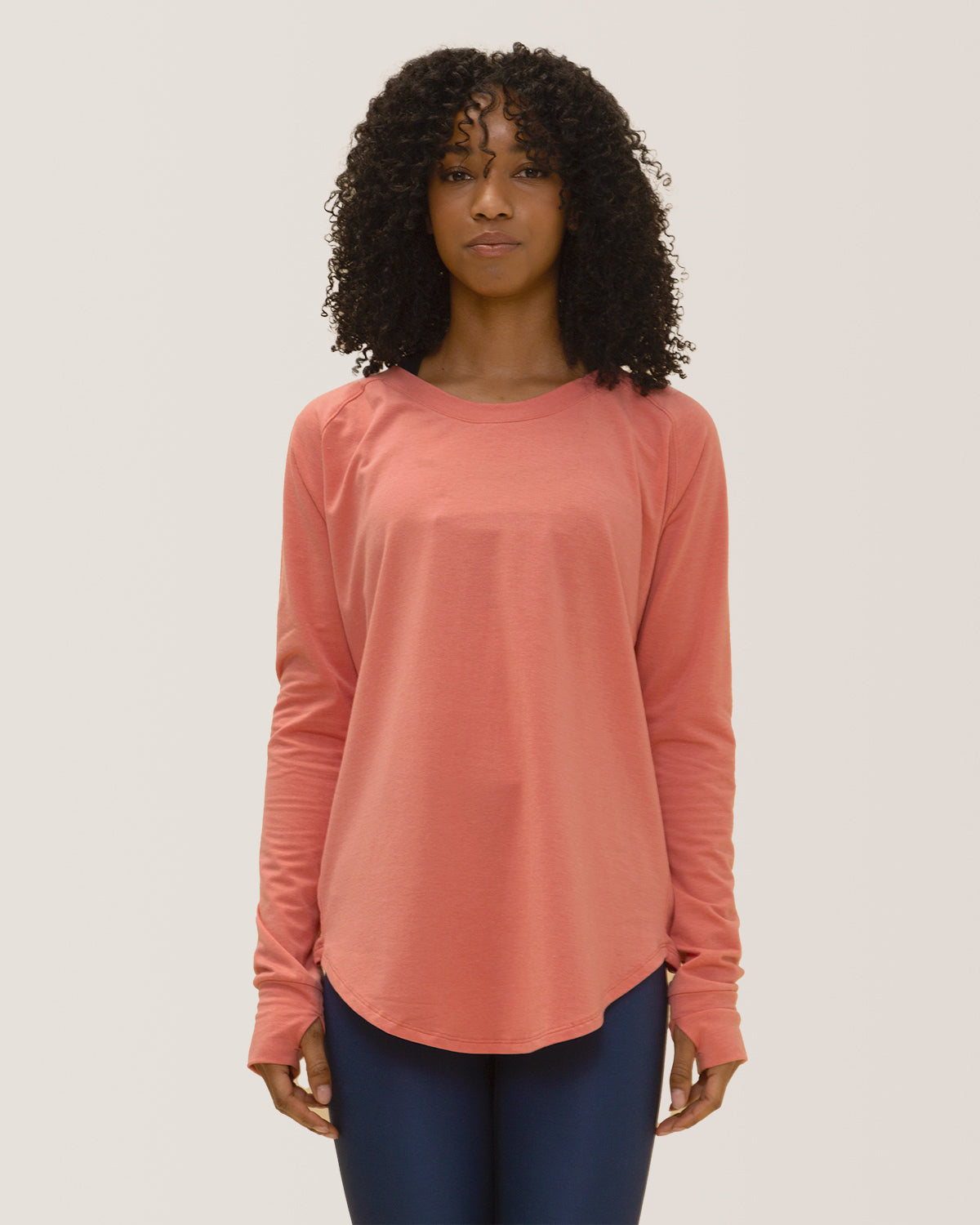 Cozy Long Sleeves Rose Boreal/ Chandail Confo Rose Boreal- Coral / Corail.
