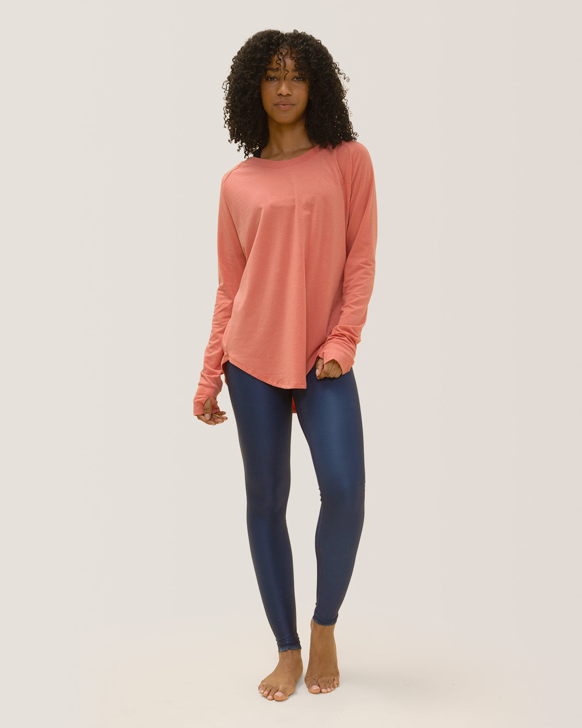 Cozy Long Sleeves Rose Boreal/ Chandail Confo Rose Boreal- Coral / Corail.
