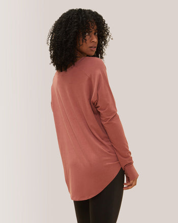 Cozy Long Sleeves Rose Boreal -Dahlia