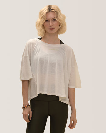 Easy Flow T-Shirt Rose Boreal - Natural White Over / Blanc natural Over