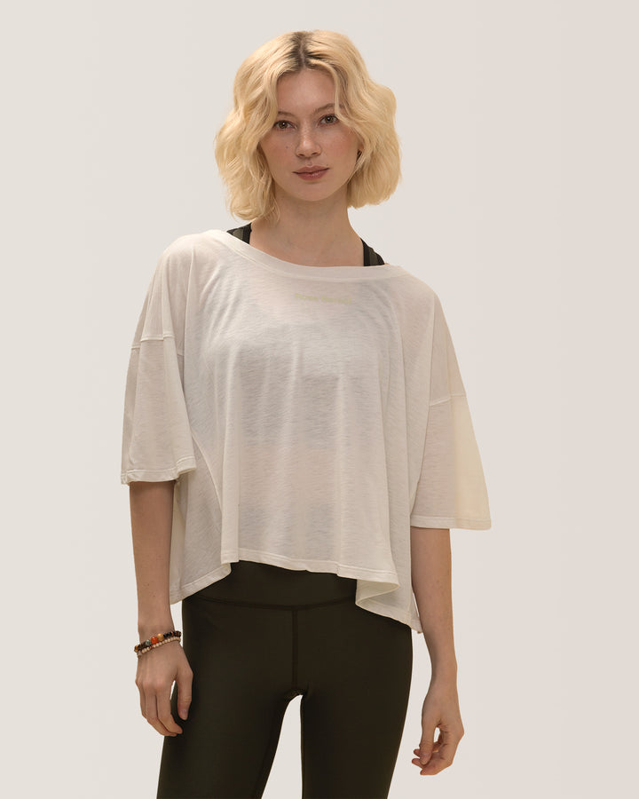 Easy Flow T-Shirt Rose Boreal - Natural White / Blanc naturel