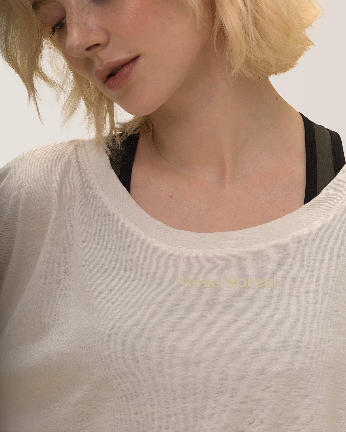 Easy Flow T-Shirt Rose Boreal - Natural White / Blanc naturel