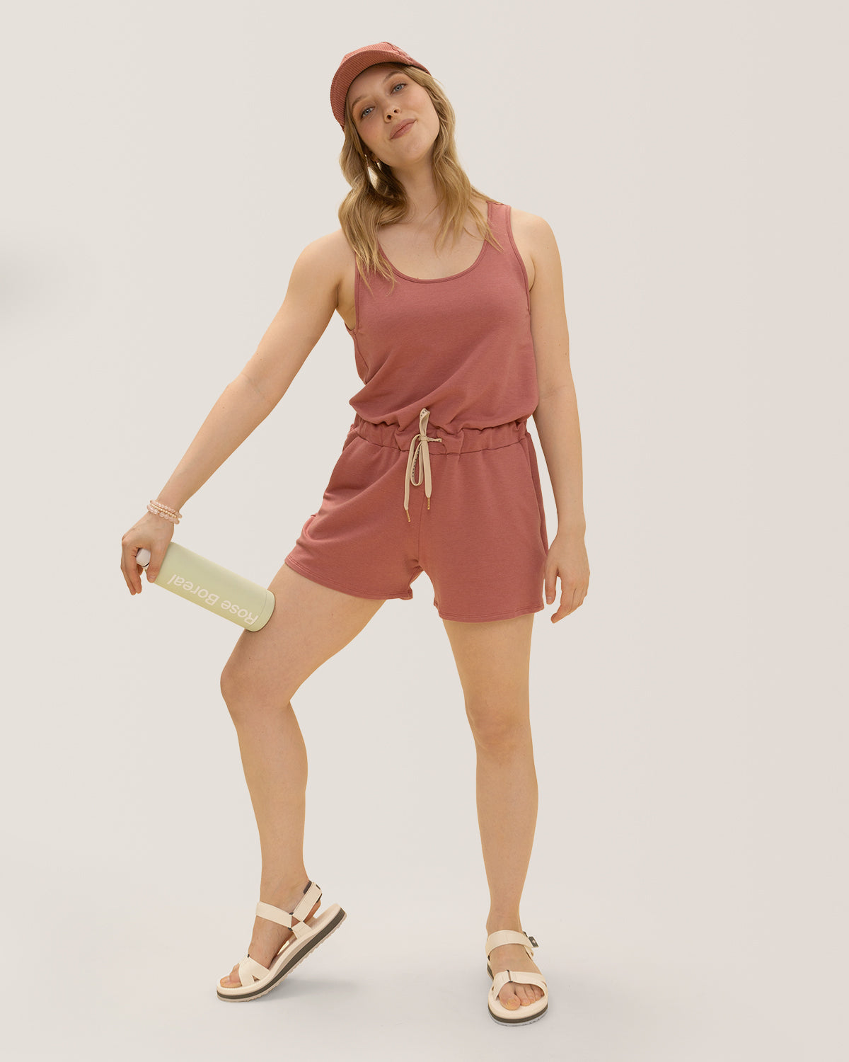 Heat Wave Romper, Combishort canicule - Blush / Rosée