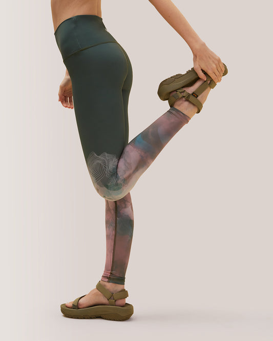 Reversible Legging Bandana Navy Rose Boreal - Aurora Borealis / Aurore Boréale