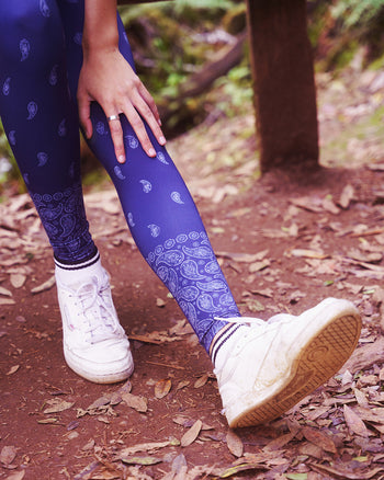 Reversible Legging Bandana Navy Rose Boreal -Bandana