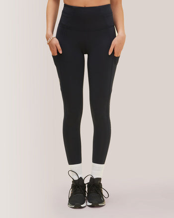 Running Legging with pockets Rose Boreal -Deep Ocean / Océan Profond