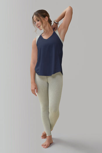 Rose Boreal Hello Sunshine Tank Top - Denim