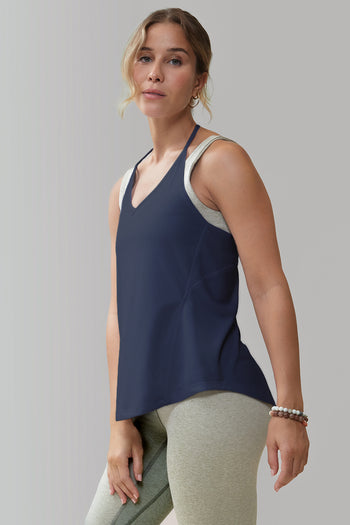 Rose Boreal Hello Sunshine Tank Top - Denim